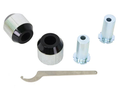 WHITELINE 18-23 KIA STINGER FRONT CONTROL ARM LOWER BUSHING KIT DOUBLE OFFSET - KCA500 Whiteline