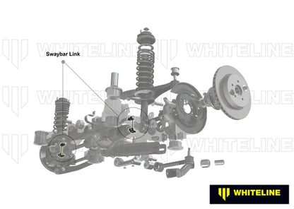 Whiteline KLC218 Rear Sway Bar Link Kit for 2014-2019 Mercedes-Benz CLA45 AMG 4Matic Whiteline