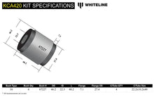 Load image into Gallery viewer, WHITELINE 94-05 AUDI A4/ 97+ A6/10/97+ S4 / 96-05 VW PASSAT FRONT CAMBER CORRECTION C/A U/I BUSHING - KCA420