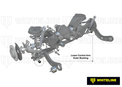 WHITELINE PLUS 2010 VOLKSWAGEN CC REAR CONTROL ARM LOWER FRONT OUTER BUSHING KIT - W63552 Whiteline