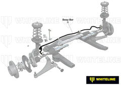 Whiteline BSF33 Front 22 mm Sway Bar-Heavy Duty for 2002-2007 Subaru WRX Sedan