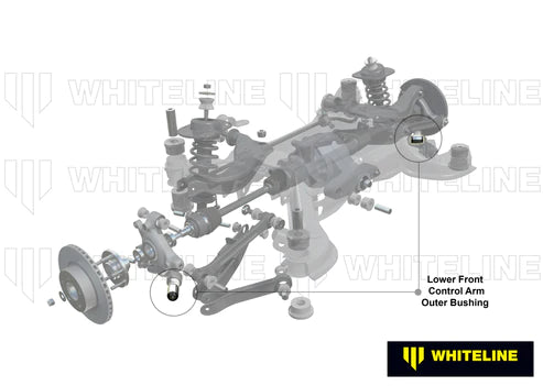 WHITELINE PLUS 10+ CHEVROLET CAMARO / 8/06-8/09 PONTIAC G8 REAR LOWER OUTER CONTROL ARM BUSHING KIT - W63155 Whiteline