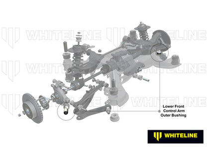 WHITELINE PLUS 10+ CHEVROLET CAMARO / 8/06-8/09 PONTIAC G8 REAR LOWER OUTER CONTROL ARM BUSHING KIT - W63155 Whiteline