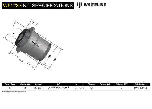 Whiteline Plus 10/02-08/06 Pontiac GTO 8 cyl Front Control Arm - Lower Inner Whiteline