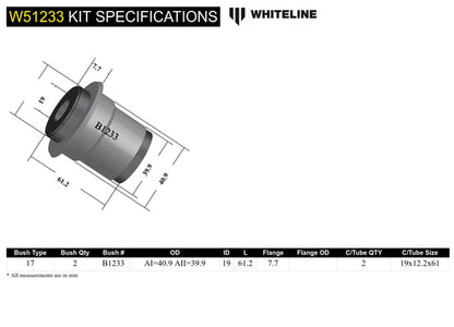 Whiteline Plus 10/02-08/06 Pontiac GTO 8 cyl Front Control Arm - Lower Inner Whiteline