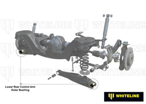 WHITELINE PLUS 2010 VOLKSWAGEN CC REAR CONTROL ARM LOWER OUTER BUSHING KIT - W63554 Whiteline