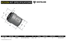 Load image into Gallery viewer, Whiteline 99-04 Ford Focus LR Rear Camber adj kit-upper c/arm bushes KCA394