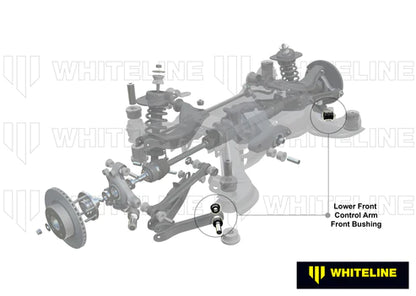 Whiteline W62997 Rear Lower Arm Lower Front Inner Bushing for 2003+ Nissan 350z/Infiniti G35 Whiteline