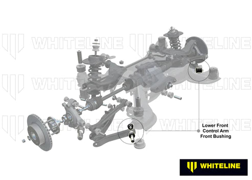 Whiteline W62997 Rear Lower Arm Lower Front Inner Bushing for 2003+ Nissan 350z/Infiniti G35