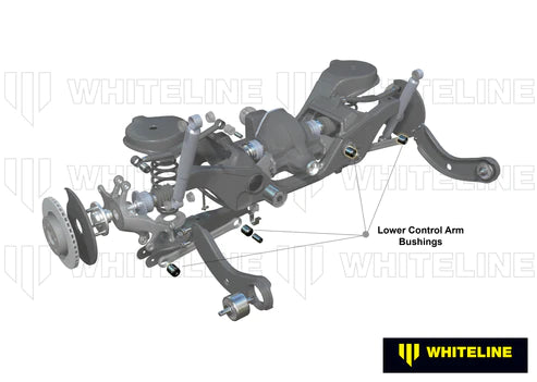 WHITELINE PLUS 09/02+ FORD FOCUS / 04-03/08 MAZDA 3 LOWER REAR CONTROL ARM BUSHING KIT - W63320 Whiteline