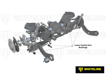 WHITELINE PLUS 09/02+ FORD FOCUS / 04-03/08 MAZDA 3 LOWER REAR CONTROL ARM BUSHING KIT - W63320 Whiteline