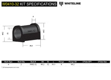 Load image into Gallery viewer, WHITELINE PLUS KS30 MOUNTING SADDLE 32MM HEAVY DUTY SWAY BAR BUSHING SET - W0410-32