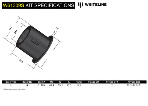WHITELINE 03+ PONTIAC GTO REAR CONTROL ARM - CAMBER/TOE KIT - W61309S