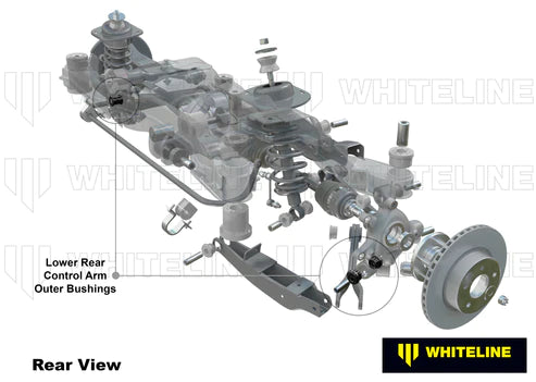 WHITELINE PLUS 10+ CHEVROLET CAMARO / 8/06-8/09 PONTIAC G8 REAR LOWER OUTER CONTROL ARM BUSHING KIT - W63155 Whiteline
