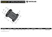 Load image into Gallery viewer, Whiteline KCA421 Front Camber Correction Control Arm Upper Inner Bushing for 2006-2015 Mazda Miata, MX5, 7, 2004-2011 Mazda RX8