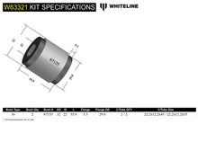 Load image into Gallery viewer, WHITELINE PLUS 09/02+ FORD FOCUS / 04-03/08 MAZDA 3 LOWER REAR CONTROL ARM BUSHING KIT - W63321