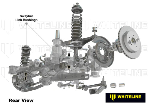 Whiteline W23394 Rear Sway Bar Link Upper and Lower Bushing for 2002-2005 BMW 3 Series E46 Whiteline