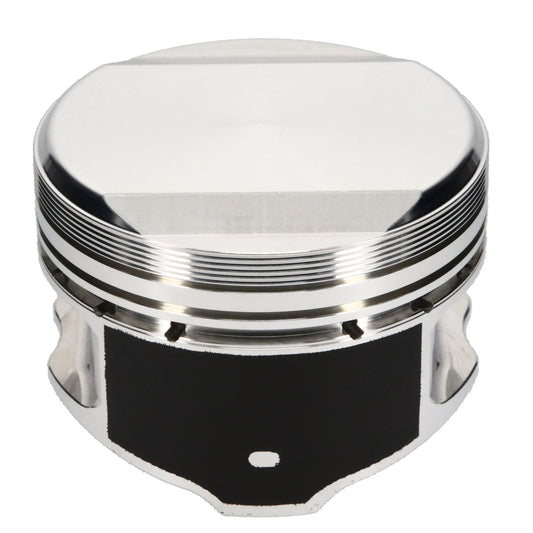 JE Pistons 298728 FSR forged 2618 aluminum piston kit for Nissan SR20DET and compatible SR20DE engines, 86.5mm bore, dished crown and coated skirts.
