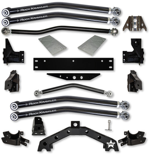 Rock Krawler 07-18 Jeep Wrangler JK 2DR UPG. X Factor X2 Long Arm w/ 6in Rear Stretch