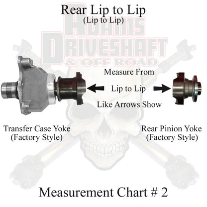 Adams Driveshaft Rear 1310 CV Driveshaft | Jeep JL 4xe 2-Door | Extreme Duty Series
