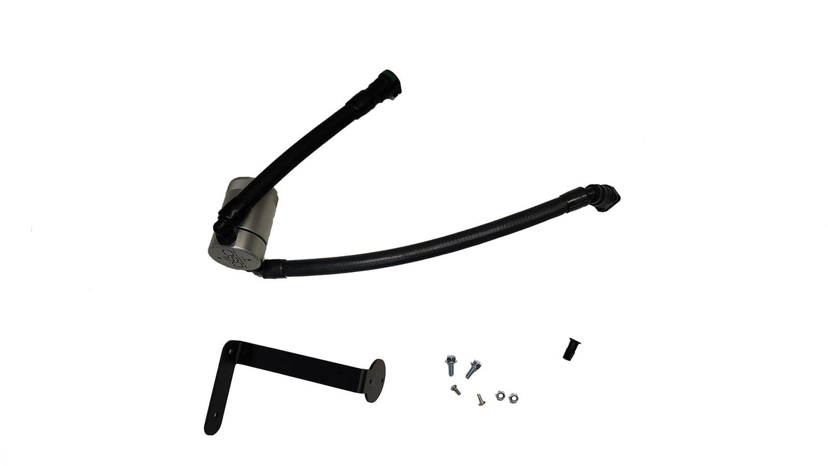 J&L Oil Separator 3.0 PCV Side Clear for 2018-2020 Ford F-150 5.0L - 3133P-C