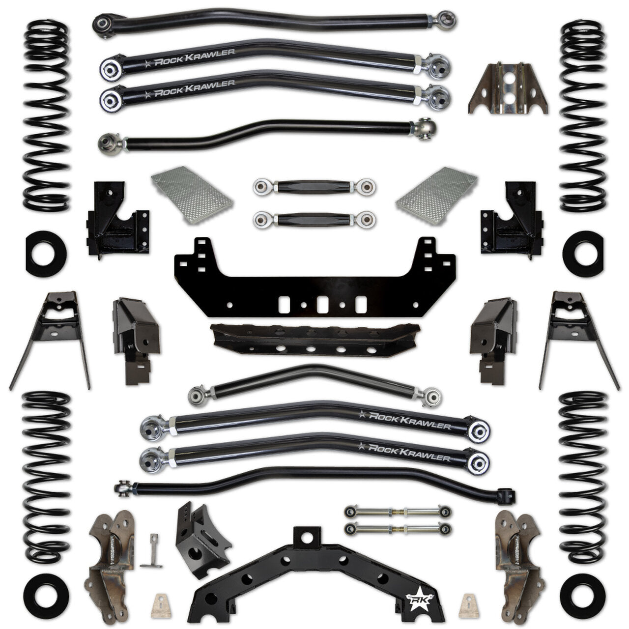 Rock Krawler 2019+ Jeep Wrangler JT 3in X Factor X2 (No Limits) Trail Runner Long Arm System