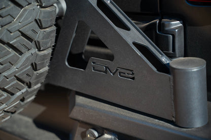 DV8 Offroad 18-25 Jeep Wrangler JL MTO Series Bumper Spare Tire Swing Gate TCJL-13