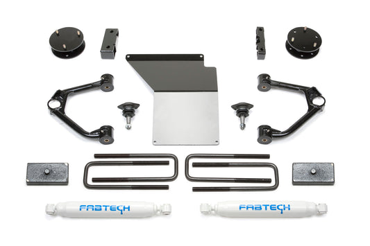 Fabtech 3.5in Budget Upper Control Arm Lift System with Rear Performance Shocks for 2007-2018 GM K1500 with OE Forged Upper Control Arms (K1059)
