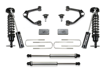 Fabtech 3" Dirt Logic Suspension System w/Ball Joint UCA, Dirt Logic 2.5 Reservoir Coilovers & Dirt Logic 2.25 Rear Shocks – 2025 GM 1500 2WD/4WD (K1210DL)
