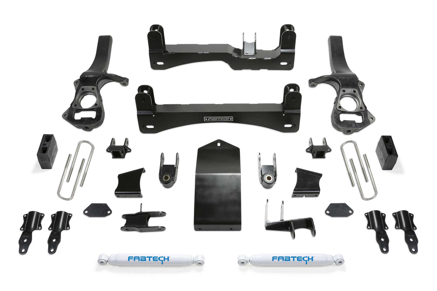 Fabtech 6" Sport Suspension System w/Performance Shocks – 2025 GM 1500 4WD (K1220)