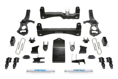 Fabtech 6" Sport Suspension System w/Performance Shocks – 2025 GM 1500 4WD (K1220)