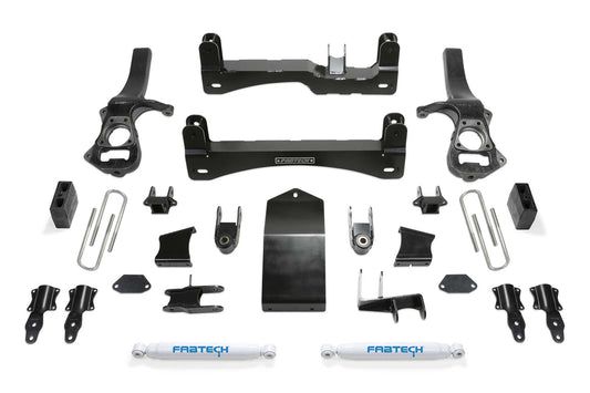 Fabtech 6" Sport Suspension System w/Performance Shocks – 2025 GM 1500 4WD (K1220)