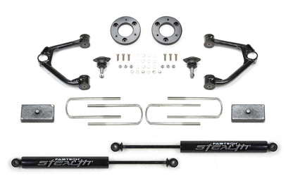 Fabtech 1.5" Sport Suspension System w/Stealth Shocks – 2025 GM 1500 4WD Trail Boss & AT4 (K1224M)