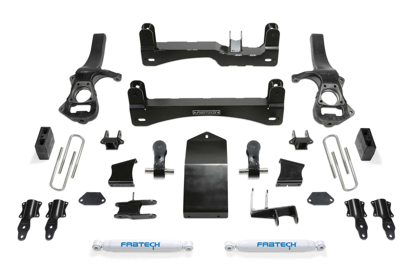 Fabtech 4" Sport Suspension System w/Performance Shocks – 2025 GM 1500 4WD Trail Boss & AT4 (K1231)