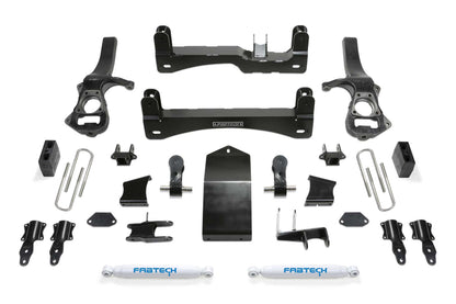 Fabtech 4" Sport Suspension System w/Performance Shocks – 2025 GM 1500 4WD Trail Boss & AT4 (K1231)