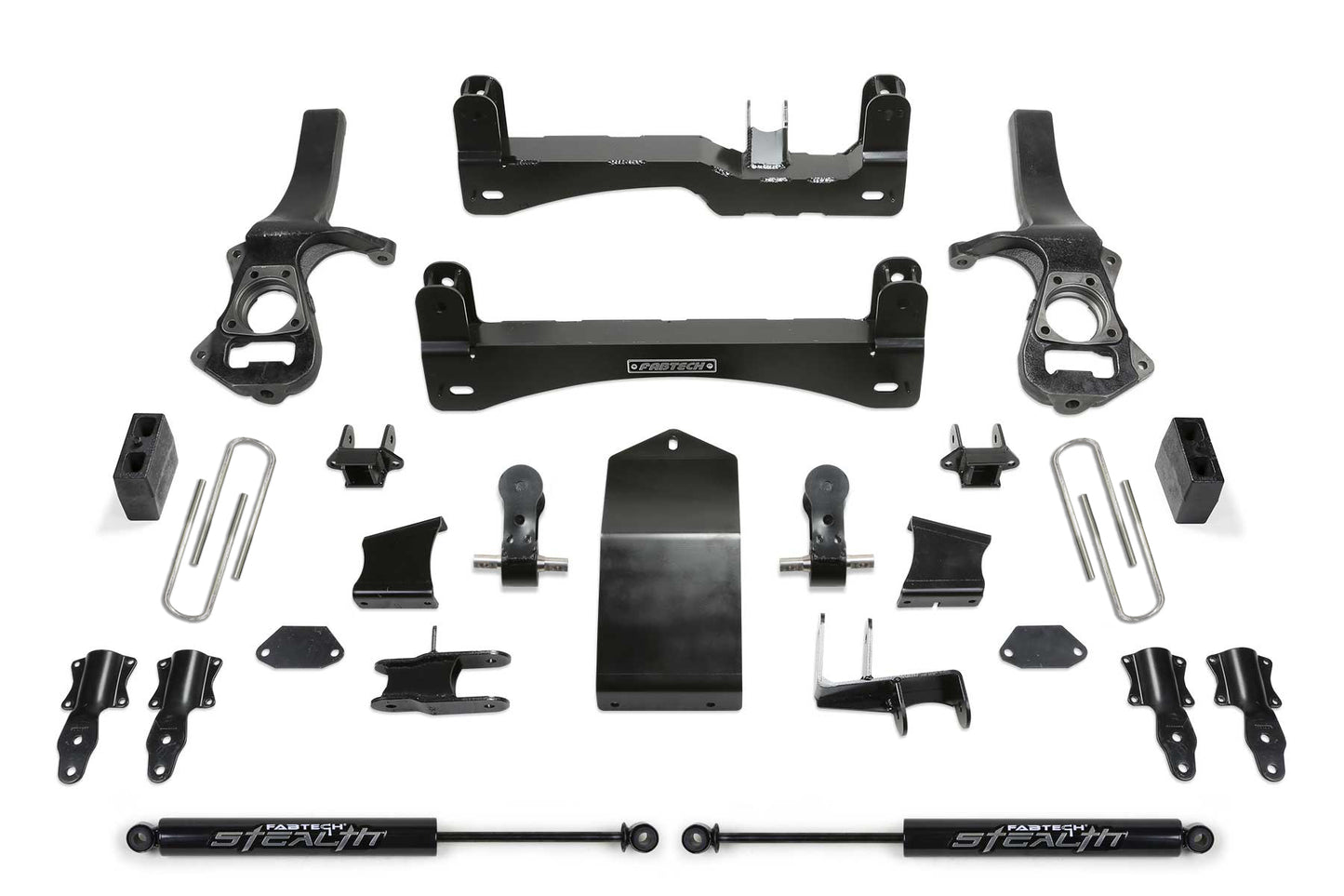 Fabtech 4" Sport Suspension System w/Stealth Shocks – 2025 GM 1500 4WD Trail Boss & AT4 (K1231M)