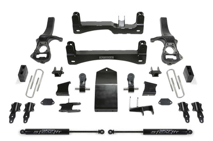 Fabtech 4" Sport Suspension System w/Stealth Shocks – 2025 GM 1500 4WD Trail Boss & AT4 (K1231M)