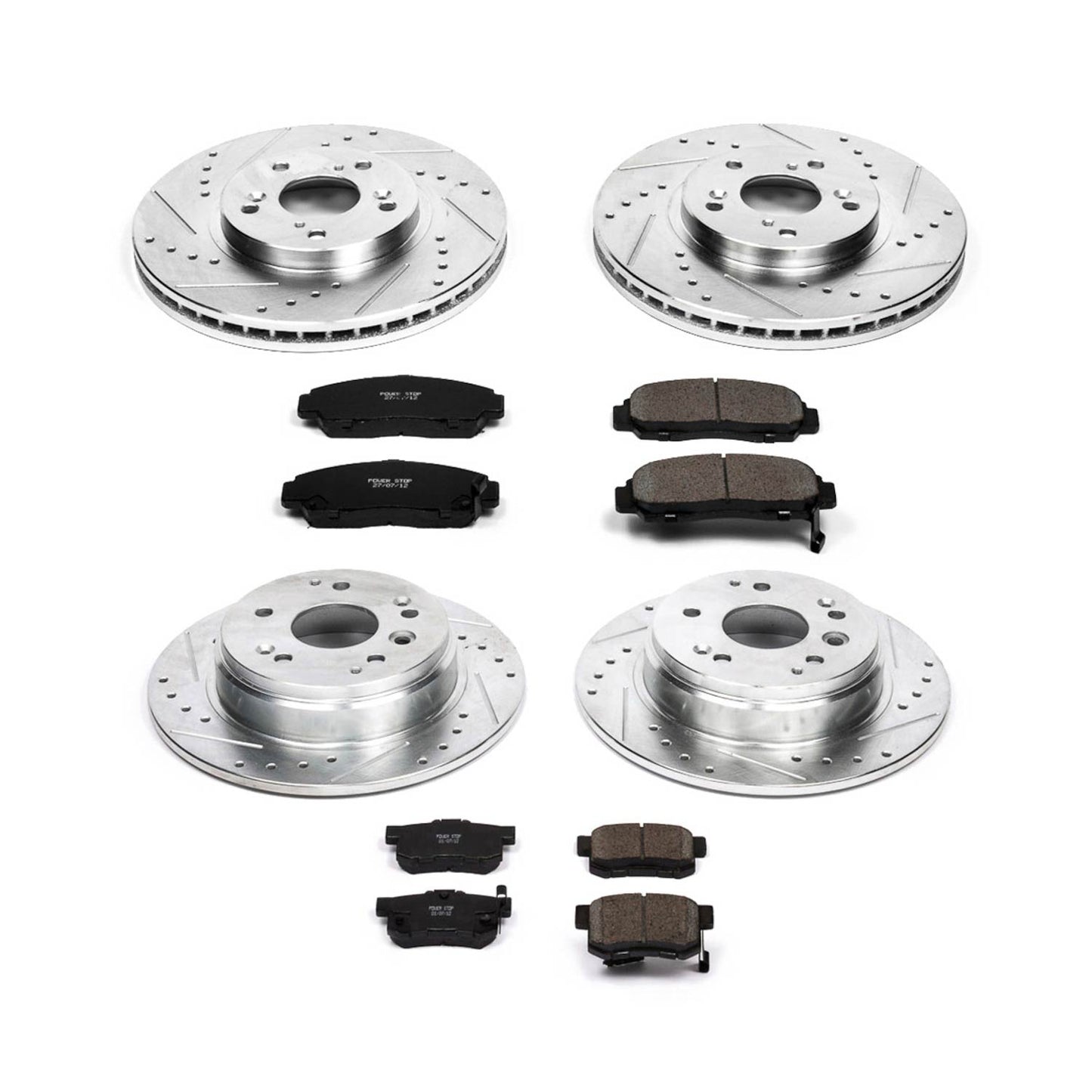 Power Stop 13-15 Honda Civic Coupe Front & Rear Autospecialty Brake Kit