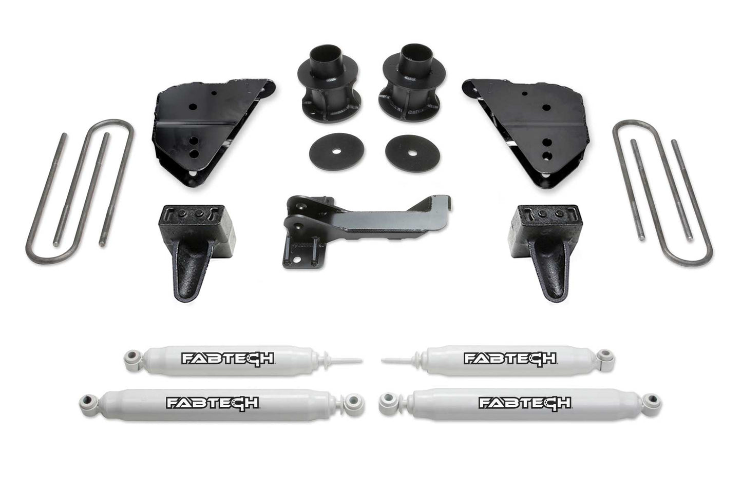 Fabtech 4in Budget Lift Kit with Performance Shocks for 2023-2024 Ford F-250/F-350 Super Duty 4WD (K2404)