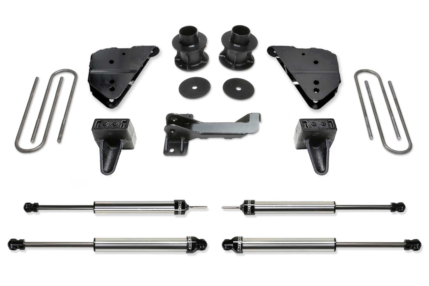 Fabtech 4in Budget Lift Kit with Dirt Logic 2.25 Shocks for 2023-2024 Ford F-250/F-350 Super Duty 4WD (K2404DL)