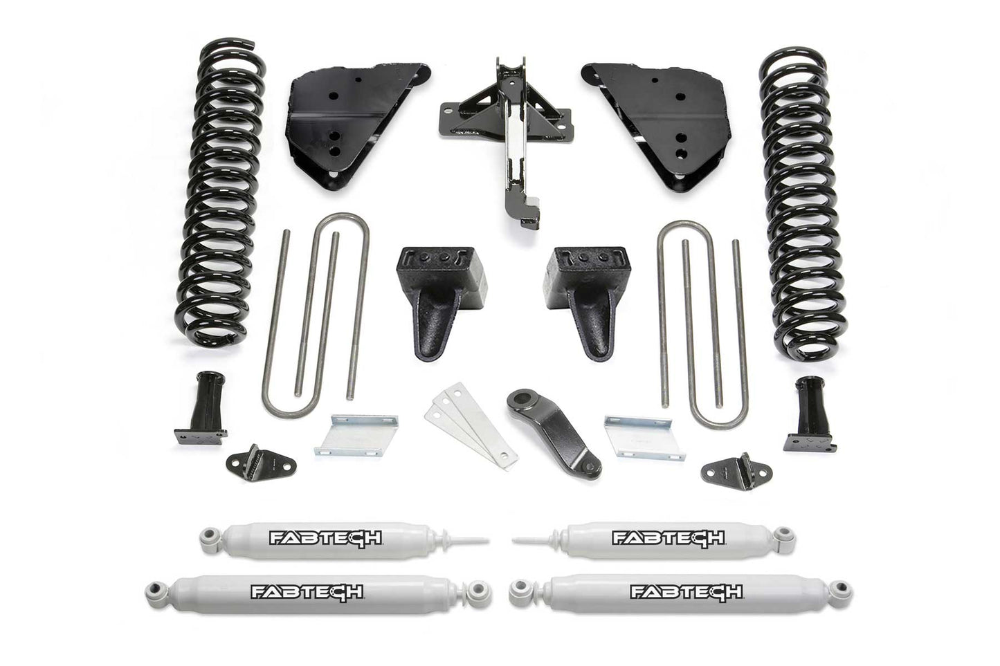 Fabtech 4in Basic Lift Kit with Performance Shocks for 2023-2024 Ford F-250/F-350 Super Duty 4WD Diesel (K2405)