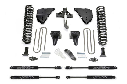 Fabtech 4in Basic Lift Kit with Stealth Monotube Shocks for 2023-2024 Ford F-250/F-350 Super Duty 4WD Diesel (K2405M)