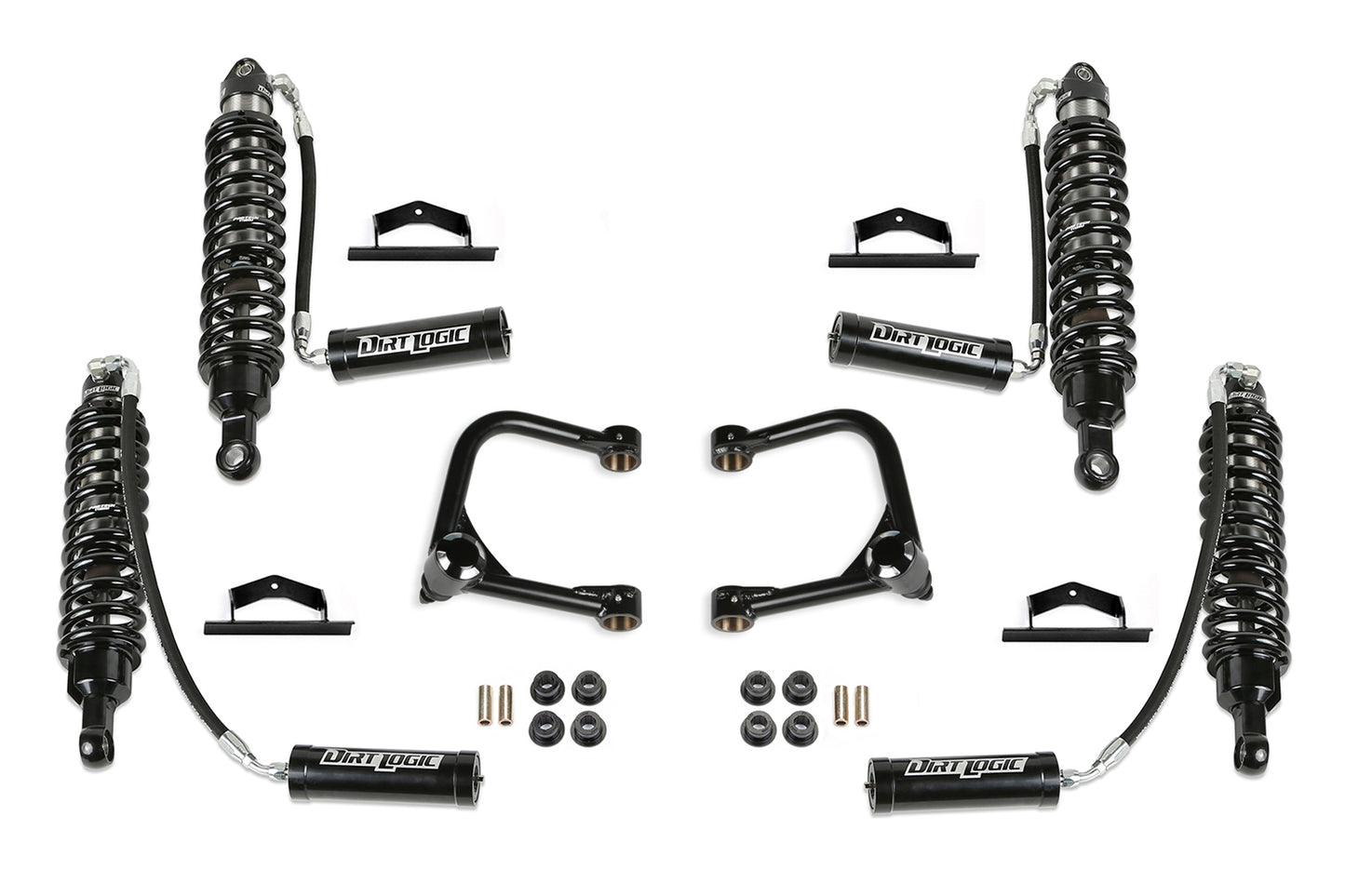 Fabtech 3in Lift Kit with Ball Joint UCAs and Dirt Logic Reservoir Coilovers for 2021-2024 Ford Bronco 4-Door Bilstein Models (K2425DL)