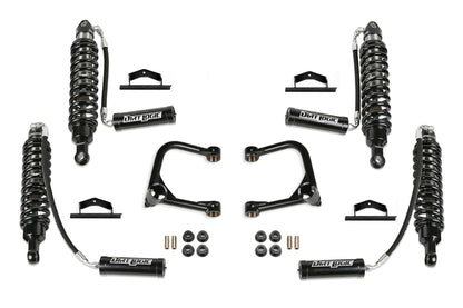 Fabtech 3in Lift Kit with Ball Joint UCAs and Dirt Logic Reservoir Coilovers for 2021-2024 Ford Bronco 4-Door Bilstein Models (K2425DL)