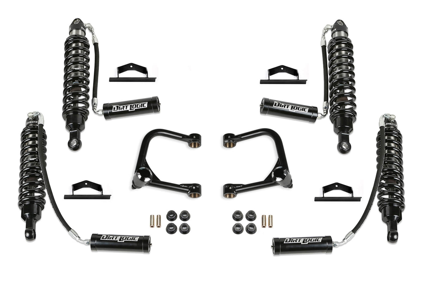 Fabtech 3in Lift Kit with Ball Joint UCAs and Dirt Logic Reservoir Shocks for 2021-2024 Ford Bronco 2-Door Bilstein Models (K2427DL)