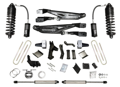 Fabtech 6" FTS-X Radius Arm System w/Front Dirt Logic 4.0 Reservoir Coilovers & Rear Dirt Logic 2.25 Shocks – 2023–2026 Ford F-250/F-350 Super Duty 4WD (K2436DL)