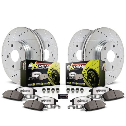 Power Stop 06-11 Honda Civic Front & Rear Z26 Street Warrior Brake Kit w/Calipers