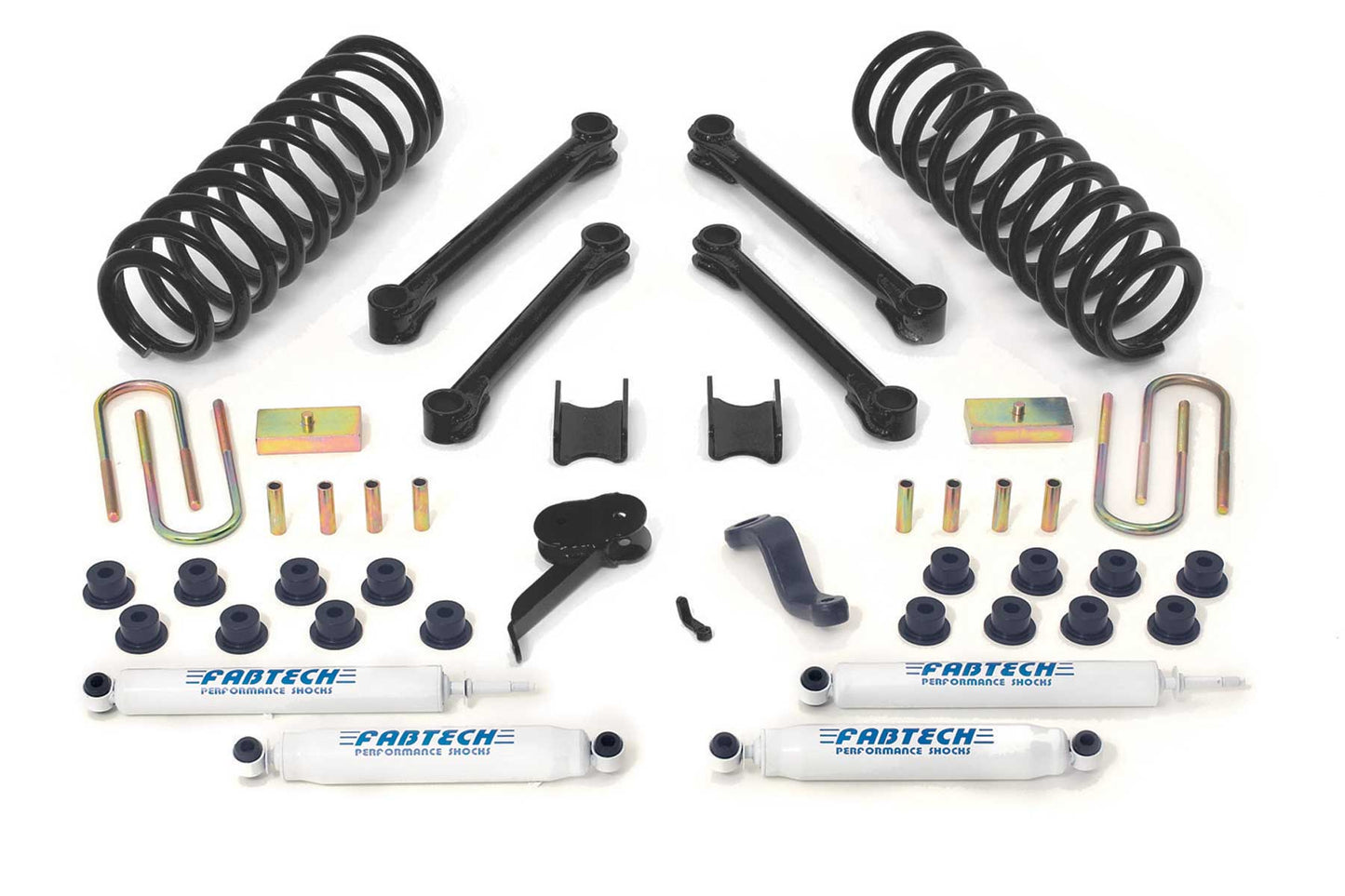 Fabtech 4.5" Performance Suspension System w/Stealth Shocks – 2003–2008 Dodge Ram 2500/3500 4WD Diesel (K3006M)