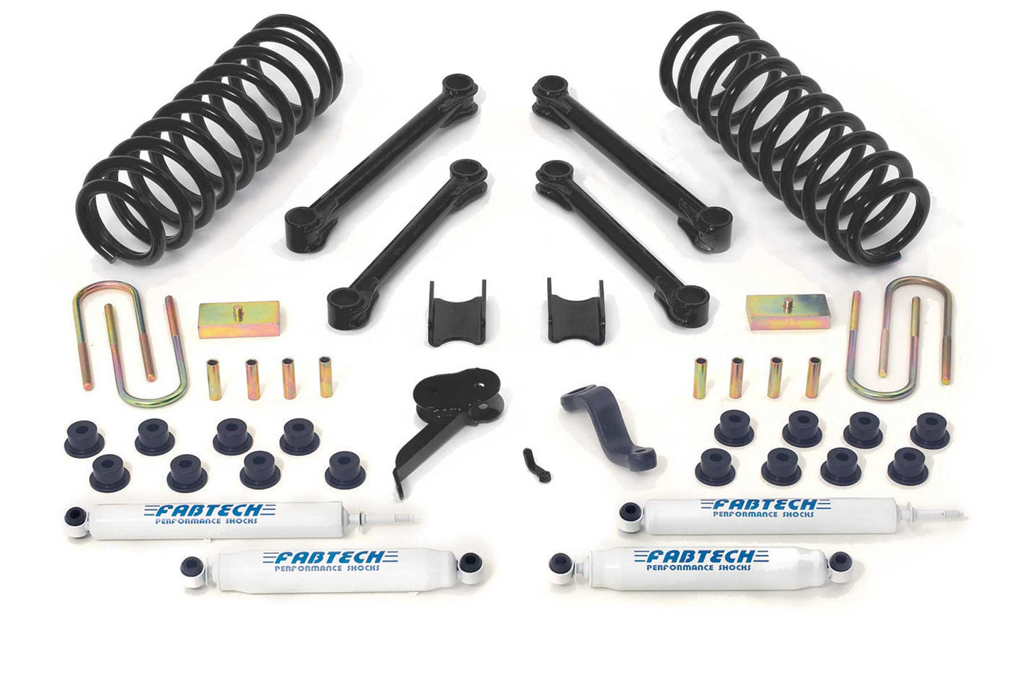 Fabtech 4.5" Performance Suspension System w/Stealth Shocks – 2009–2013 Ram 2500/3500 4WD Diesel Automatic (K3037M)