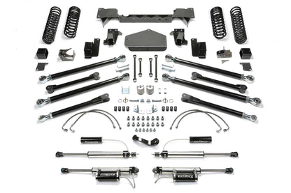Fabtech 5in Crawler Long Travel Suspension System with Dirt Logic 2.25 Reservoir Shocks for 2007-2018 Jeep Wrangler JK Unlimited 4WD 4-Door (K4075DL)